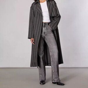 Rag & bone Miramar Shea High Rise Full Relaxed in Raven in Gray